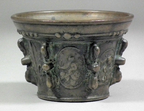 A French bell metal mortar of