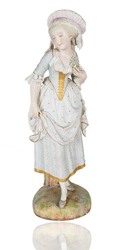 A FRENCH BISQUE PORCELAIN