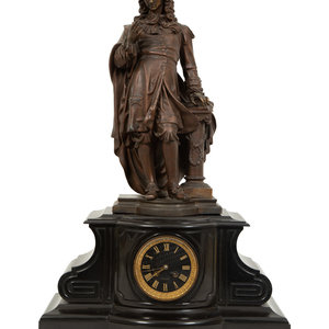 A French Black Marble and Cast