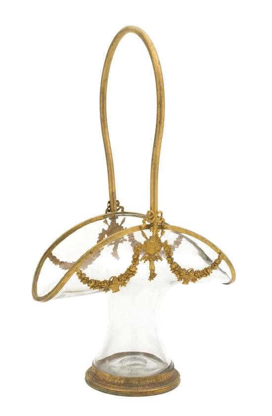 A French Blown Glass and Gilt