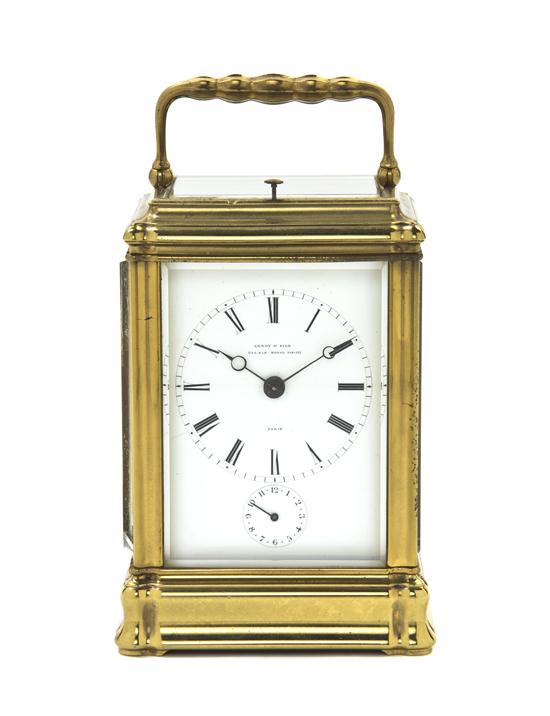 A French Brass and Glass Carriage
