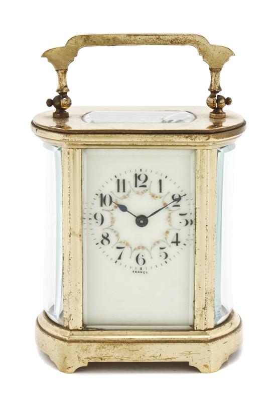 A French Brass Carriage Clock