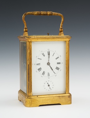 A French Brass Cased Carriage Clock