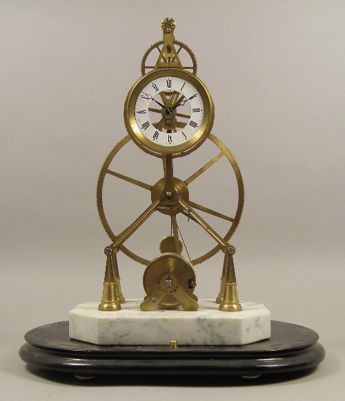 A French brass framed