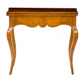 A FRENCH BRASS INLAID FOLDING