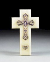 A FRENCH BRONZE AND CHAMPLEVÉ