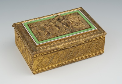 A French Bronze and Enamel
