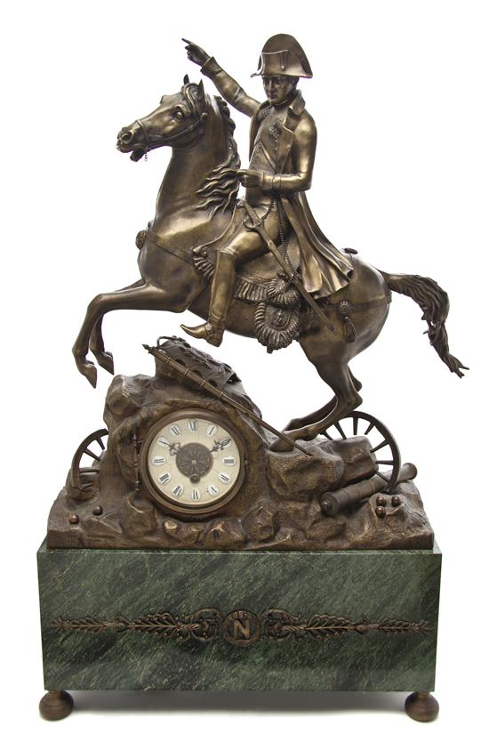 A French Bronze and Marble