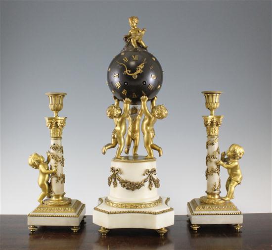 A French bronze and ormolu