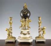 A French bronze and ormolu mou