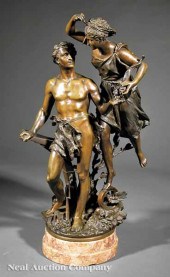 A French Bronze Figural Group