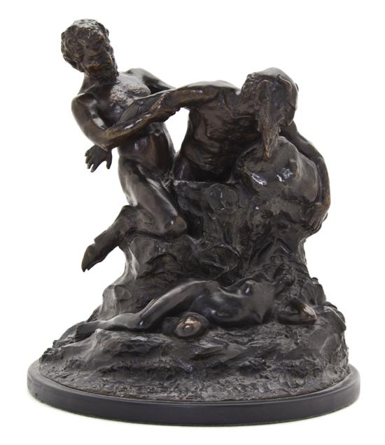 A French Bronze Figural Group