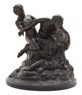 A French Bronze Figural Group