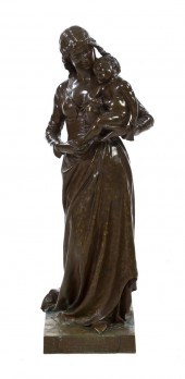 A French Bronze Figural Group