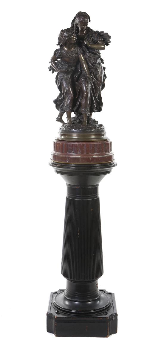*A French Bronze Figural Group