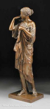 A French Bronze Figure of "Dia