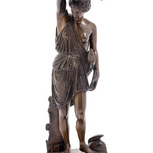 A French Bronze Figure of Diana