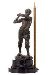 A FRENCH BRONZE FIGURE OF A MI