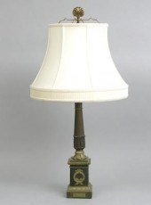 A French Bronze Lamp Bronze wi