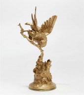 A FRENCH BRONZE MODEL OF A BIR