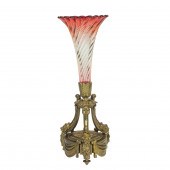 A FRENCH BRONZE MOUNTED ROSE T