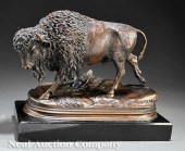 A French Bronze of a Buffalo e