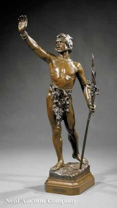 A French Bronze of "Le Message