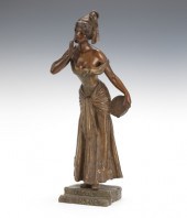 A French Bronze Patinated Spel