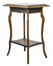A FRENCH CAPTURED MARBLE TOP O