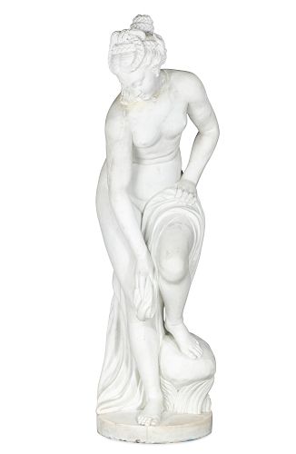 A FRENCH CARRARA MARBLE: VENUS