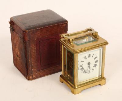 A French carriage time piece in
