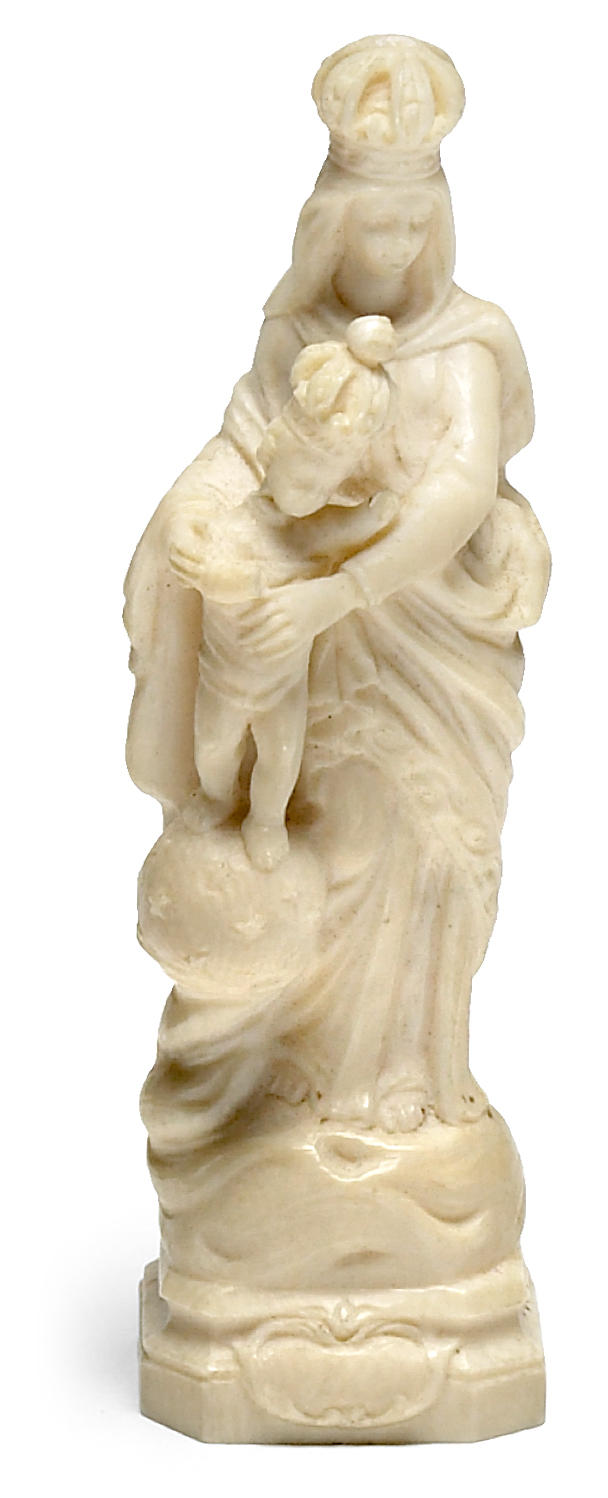 A French carved ivory figure of the
