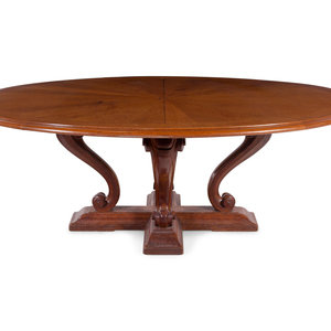 A French Carved Oak Dining Table