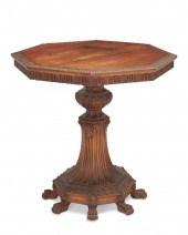 A FRENCH CARVED WALNUT OCCASIO