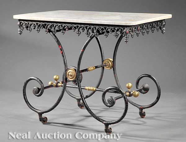 A French Cast Iron Baker's Table