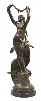 *A French Cast Metal Figural G
