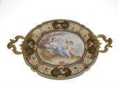 A FRENCH CHAMPLEVé AND PORCELA
