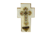 A FRENCH CHAMPLEVE ENAMEL CROS