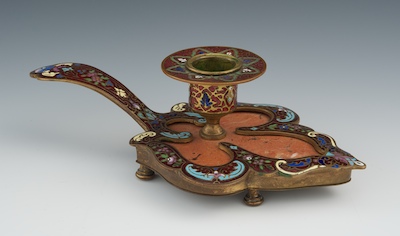A French Champleve Enamel Ormolu