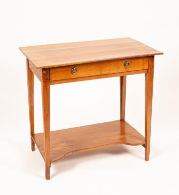 A French cherry wood side table,