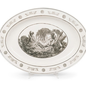 A French Creil Faience Platter 19th
