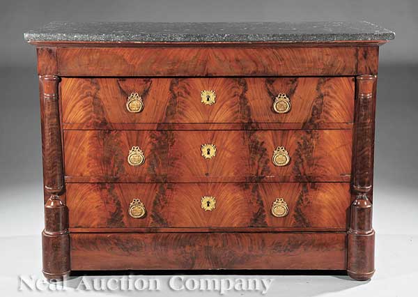 A French Empire Carved Mahogany