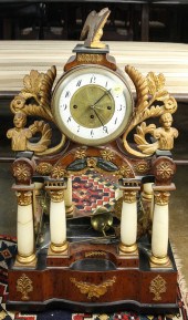A FRENCH EMPIRE GILT WOOD AND