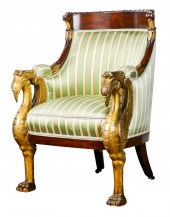 A FRENCH EMPIRE STYLE BERGERE