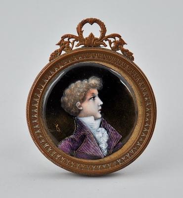 A French Enamel Portrait of a