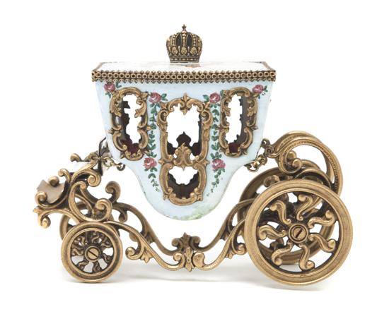 A French Enameled Model of a