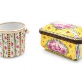 A French Faience Box and a Ger