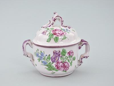 A French Faience Covered Bowl