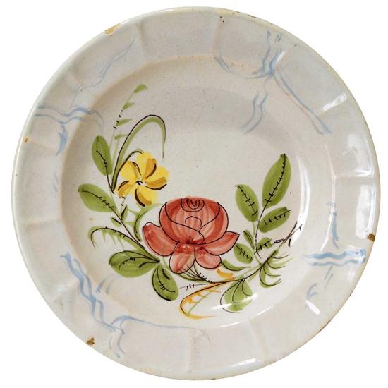 A French Faience Pottery Floral