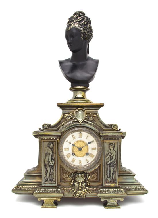 A French Gilt and Patinated